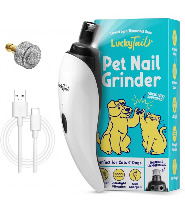 LuckyTail Pet Nail Grinder for Dogs and Cats - Sup... LuckyTail Pet Nail Grinder for Dogs and Cats - Sup...