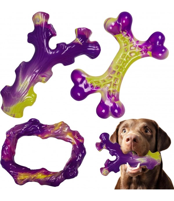 Tough Dog Toys for Aggressive Chewers 3 Pack, Inde... Tough Dog Toys for Aggressive Chewers 3 Pack, Inde...